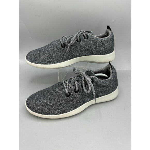 Allbirds Mens Wool Runners Size 14 Gray & White Eco-Friendly Sneakers - Picture 2 of 8